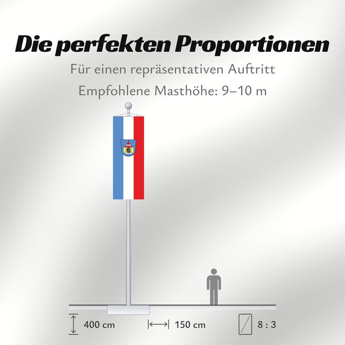 Proportionen der Flagge: Neuötting, St (Inn-Salzach)