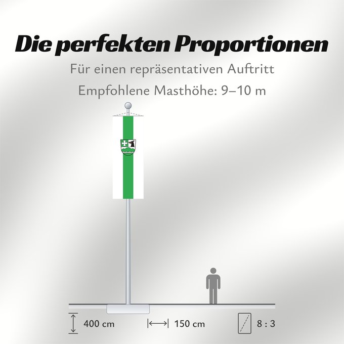 Proportionen der Flagge: Icking (Tölzer Land)