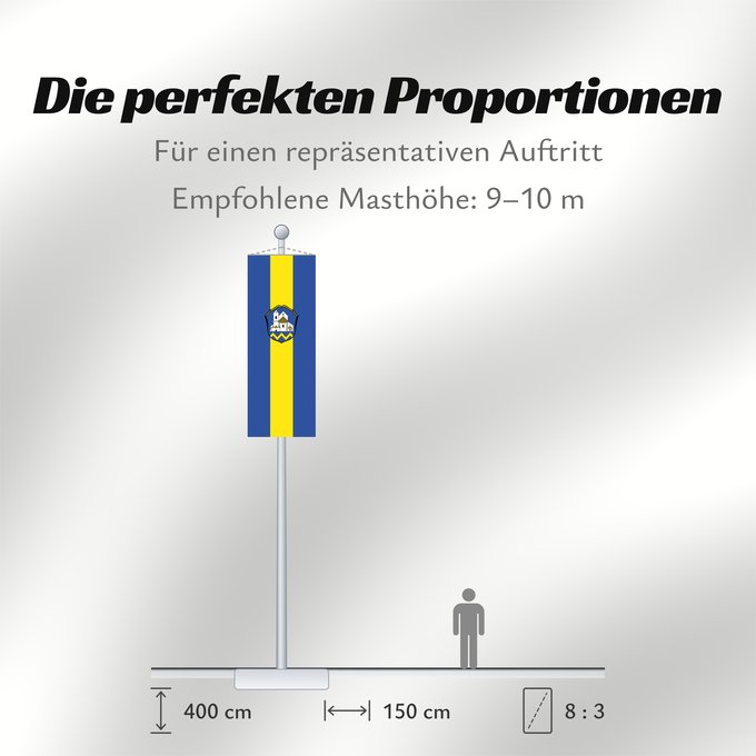 Proportionen der Flagge: Erdweg (Münchener Umland)