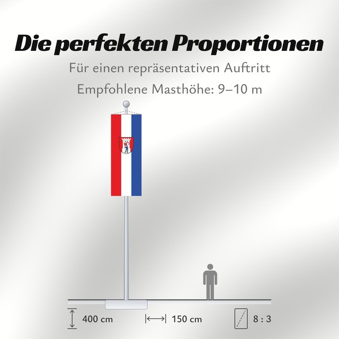 Proportionen der Flagge: Mörnsheim, M (Naturpark Altmühltal)
