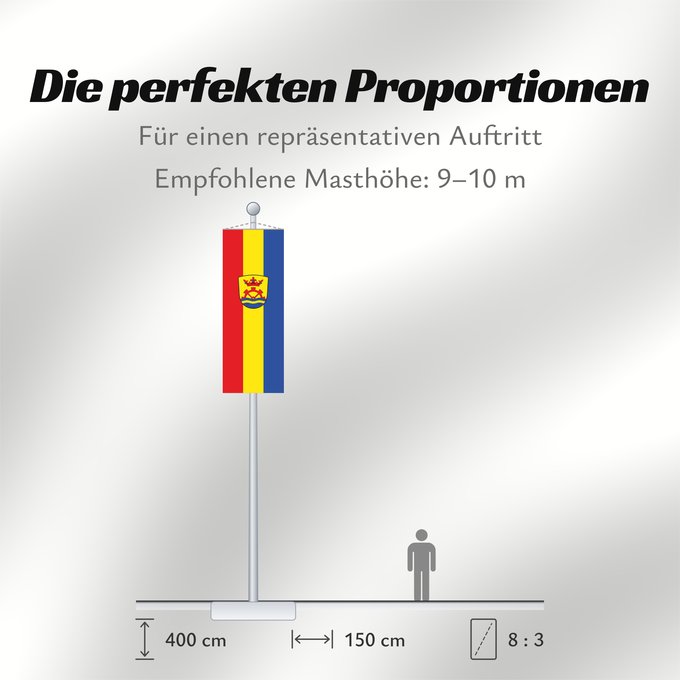 Proportionen der Flagge: Marzling (Münchener Umland)