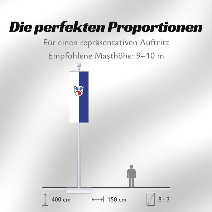 Proportionen der Flagge: Alling (Münchener Umland)