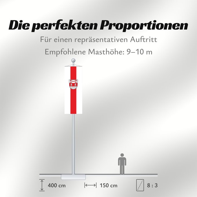 Proportionen der Flagge: Hofstetten (Ammersee-Lech)