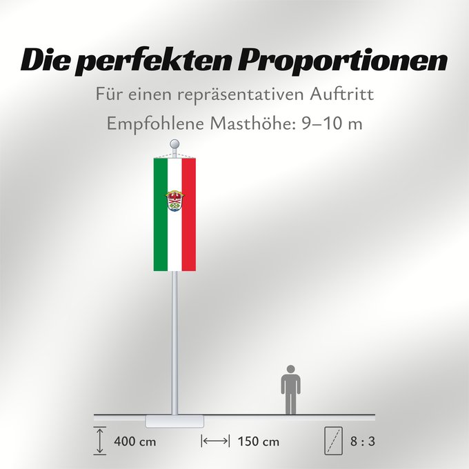 Proportionen der Flagge: Miesbach (Kreis)