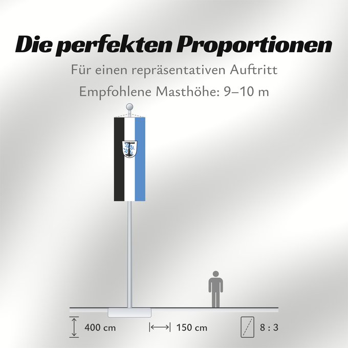 Proportionen der Flagge: Aschheim (Münchener Umland)