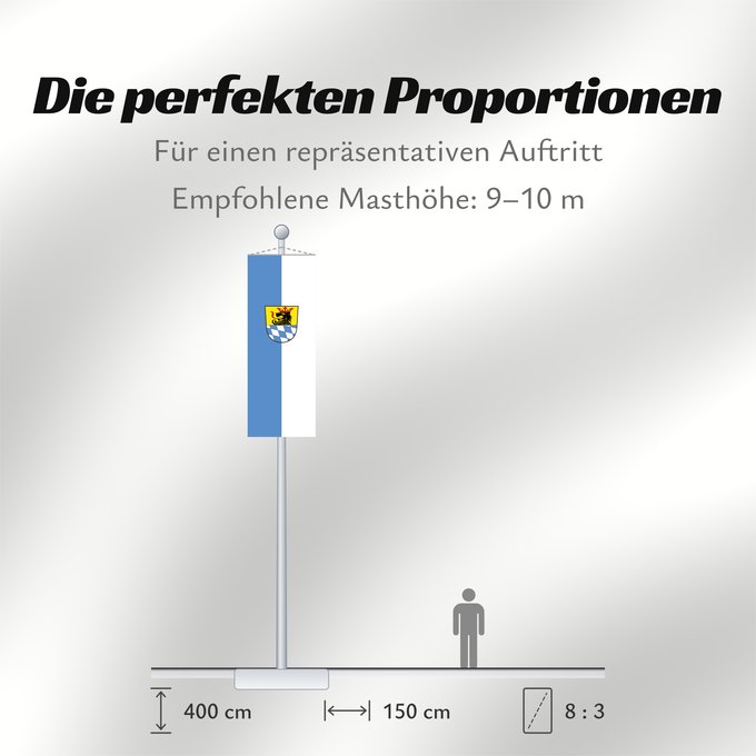 Proportionen der Flagge: Schrobenhausen, St (Oberbayerns Städte)