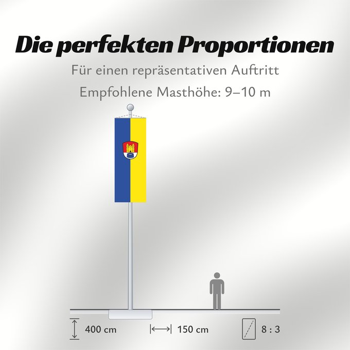 Proportionen der Flagge: Breitbrunn a.Chiemsee (Chiemsee-Alpenland)