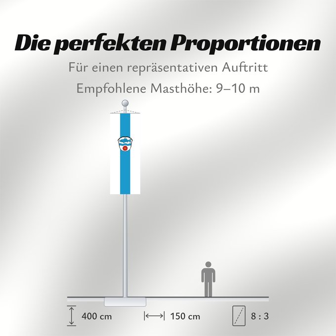 Proportionen der Flagge: Wörthsee (Starnberger Fünf-Seen-Land)