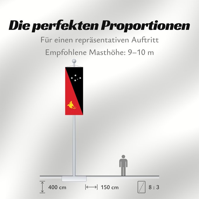 Proportionen der Flagge: Papua New Guinea	Papua New GuineaColours Pantone 186 C for red and 116 C for yellow	Papouasie-Nouvelle-Guinée	Papúa Nueva Guinea	Papua-Neuguineas	Papua Nuova Guinea	Papoea-Nieuw-Guinea	Papua-Nova Guiné	Papui-Nowej Gwinei	علم بابوا غينيا الجديدة	পাপুয়া নি