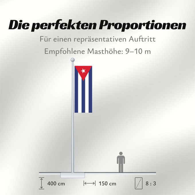 Proportionen der Flagge: Cuba Kuba علم كوبا Banniel Cuba Kubo پرچم کوبا Kiba Флаг Кубы Kube Kubas Прапор Куби Quốc kỳ Cuba 古巴国旗