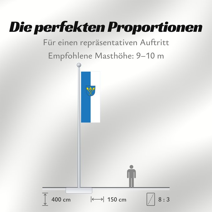 Proportionen der Flagge: Löffingen (Südlicher Schwarzwald)