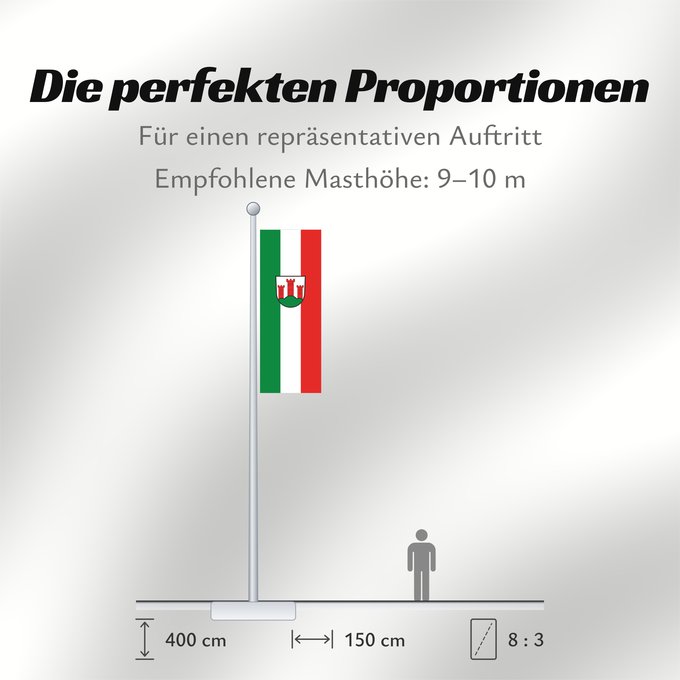 Proportionen der Flagge: Unterkirnach (Mittlerer Schwarzwald)