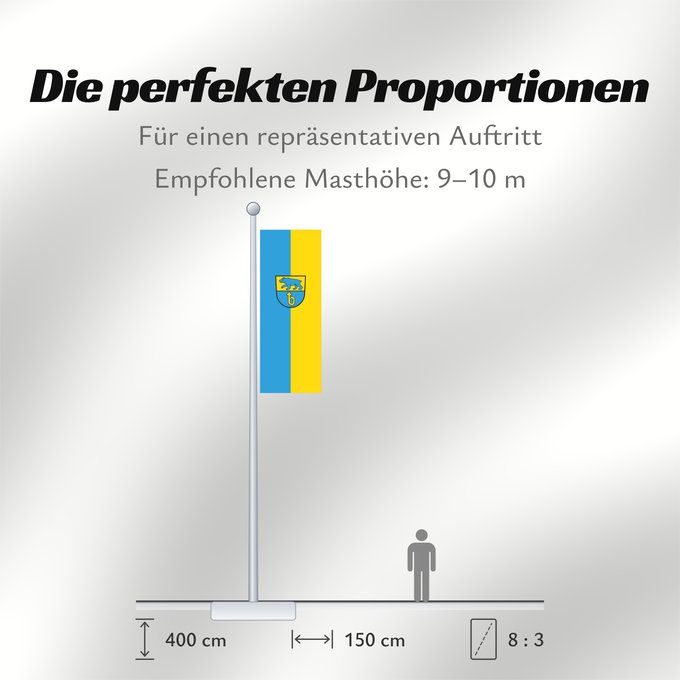 Proportionen der Flagge: Bärenthal (Schwäbische Alb)