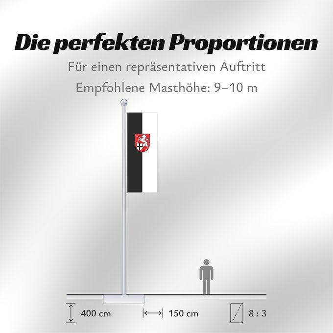 Proportionen der Flagge: Tengen (Hegau)