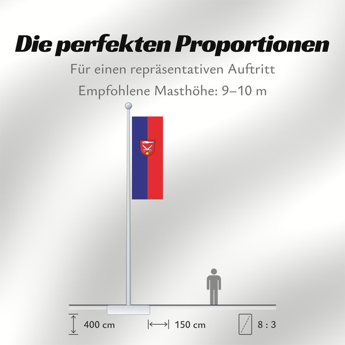 Proportionen der Flagge: Scheer (Schwäbische Alb)