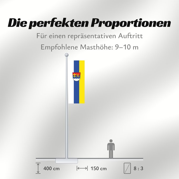 Proportionen der Flagge: Münsing (Tölzer Land)