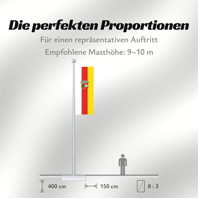 Proportionen der Flagge: Freising (Kreis)