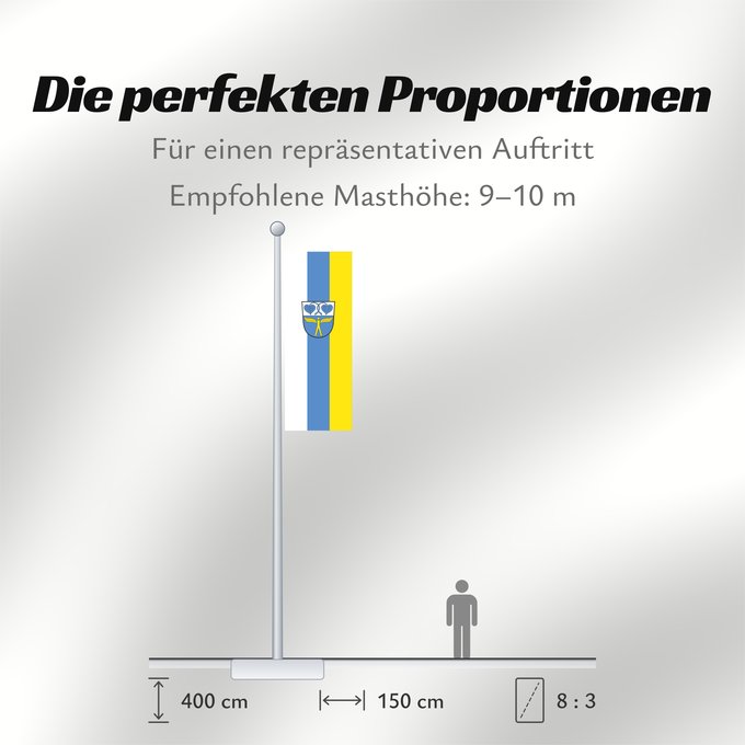 Proportionen der Flagge: Neubiberg (Münchener Umland)