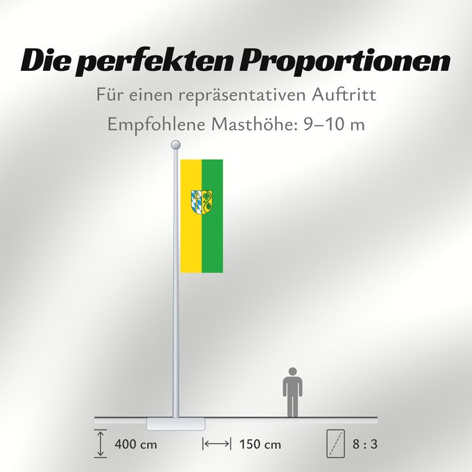 Proportionen der Flagge: Pfaffenhofen a.d.Ilm (Kreis)