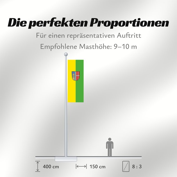 Proportionen der Flagge: Schweitenkirchen (Oberbayerns Städte)