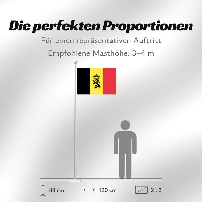 Proportionen der Flagge: Belgium  civil	Belgium	Belgique	Bélgica	Belgien	Belgio