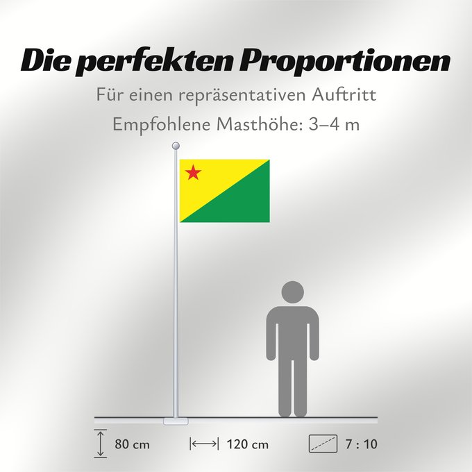 Proportionen der Flagge: Acre Acre (state) Acro Acriana