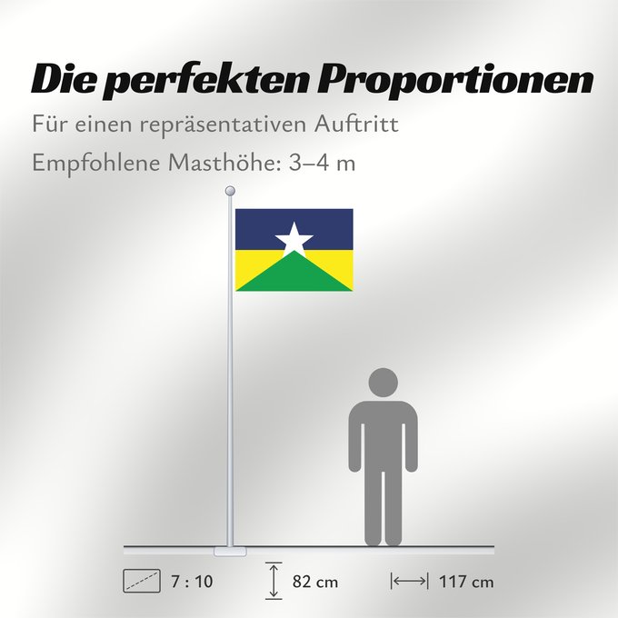 Proportionen der Flagge: Rondônia