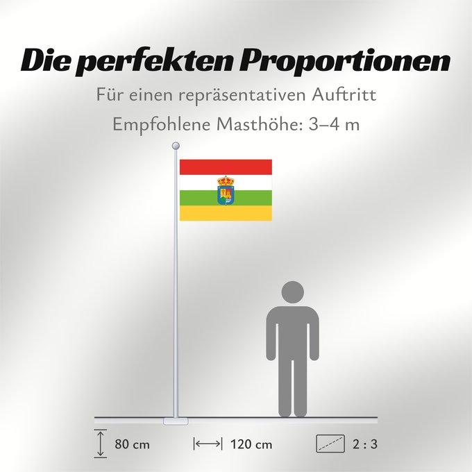 Proportionen der Flagge: La Rioja