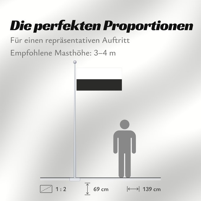 Proportionen der Flagge: Pahang	 Pahang 	Pahang, Malaysia