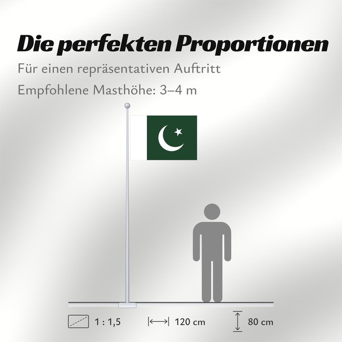 Proportionen der Flagge: Pakistan	 Pakistan	Pakistán	Paquistão	علم باكستان	পাকিস্তানের জাতীয় পতাকা	পাকিস্তানর ফিরালহান	Pakistano	पाकिस्तान का ध्वज	ପାକିସ୍ତାନୀ ଝଣ୍ଡା	ਪਾਕਿਸਤਾਨ ਦਾ ਕੌਮੀ ਝੰਡਾ	د پاکستان بيرغ	Флаг Пакистана	Pakistana	பாக்கித்தான் கொடி	Прапор Пакистану	پاکستان کا پرچم