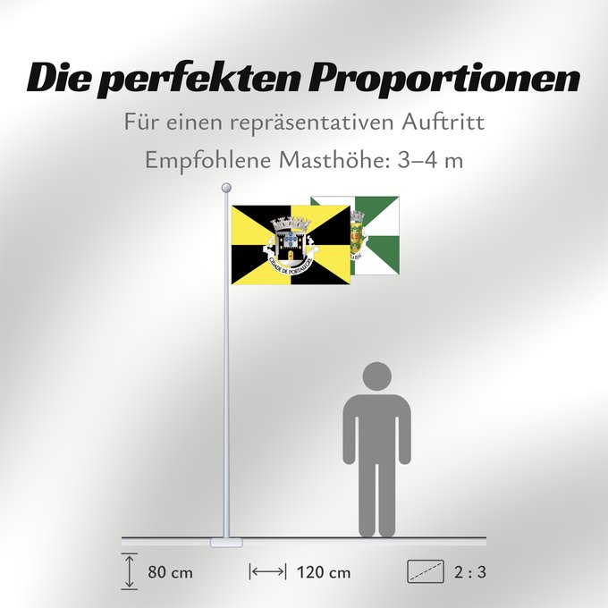 Proportionen der Flagge: Portalegre