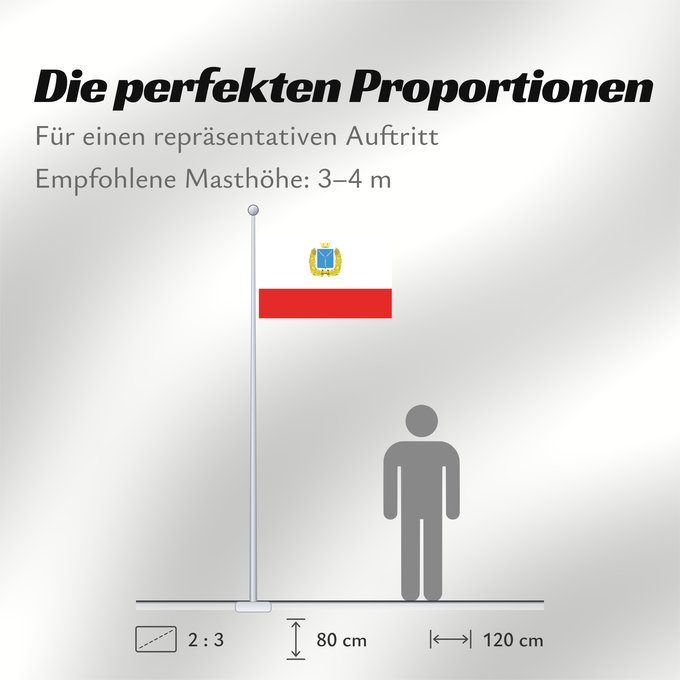 Proportionen der Flagge: Saratov Oblast Oblast de Saratov Óblast de Sarátov Oblast Saratow