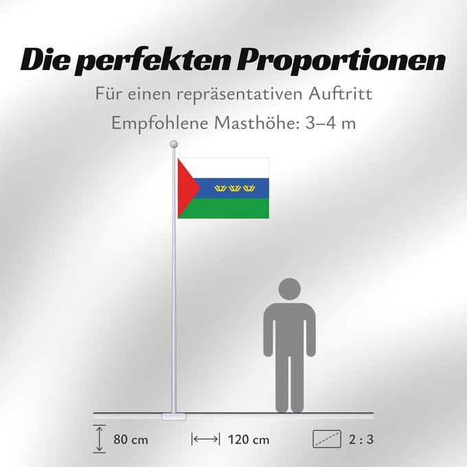 Proportionen der Flagge: Tyumen Oblast Oblast de Tioumen Óblast de Tiumén Oblast Tjumen