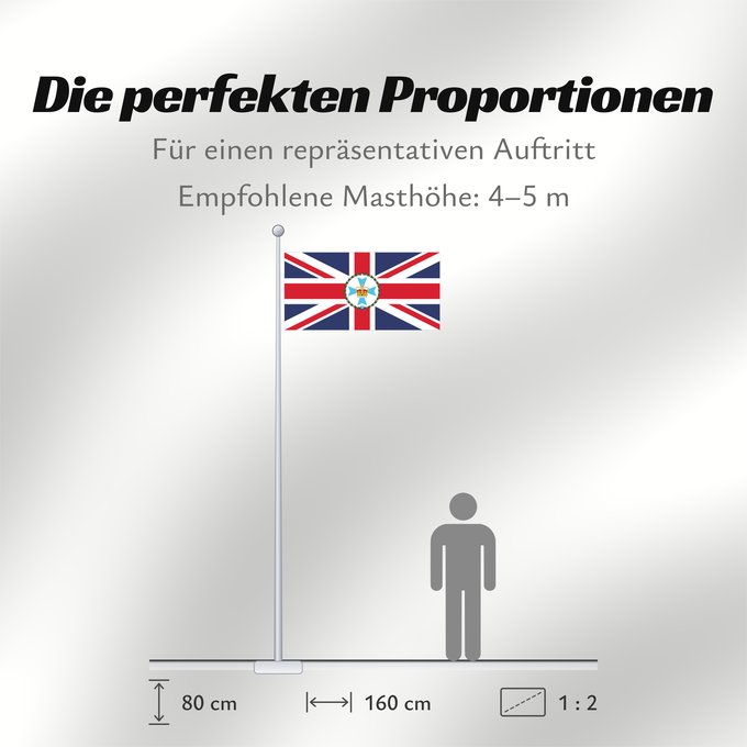 Proportionen der Flagge: Governor of Queensland Gouverneur du Queensland Gobernador de Queensland Gouverneur von Queensland Governatore del Queensland