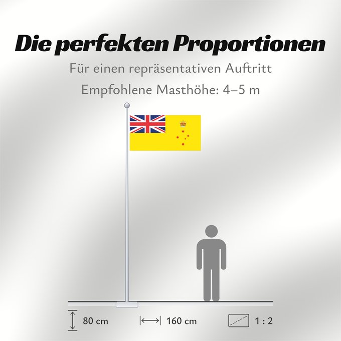 Proportionen der Flagge: Governor of Victoria Gouverneur de Victoria Gobernador de Victoria Gouverneur von Victoria Governatore di Victoria