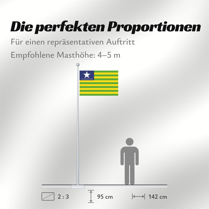 Proportionen der Flagge: Piauí