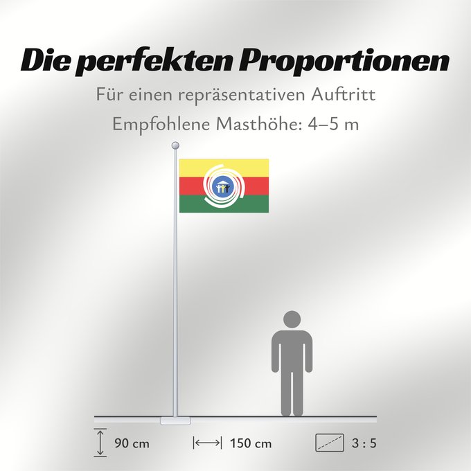 Proportionen der Flagge: Araguaina Tocantins Brasil Araguaína Município de Araguaína no Estado do Tocantins