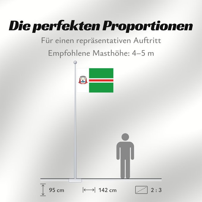Proportionen der Flagge: Bataguassu MatoGrossodoSul Brasil	Bataguassu	Município de Bataguassu no Estado de Mato Grosso do Sul
