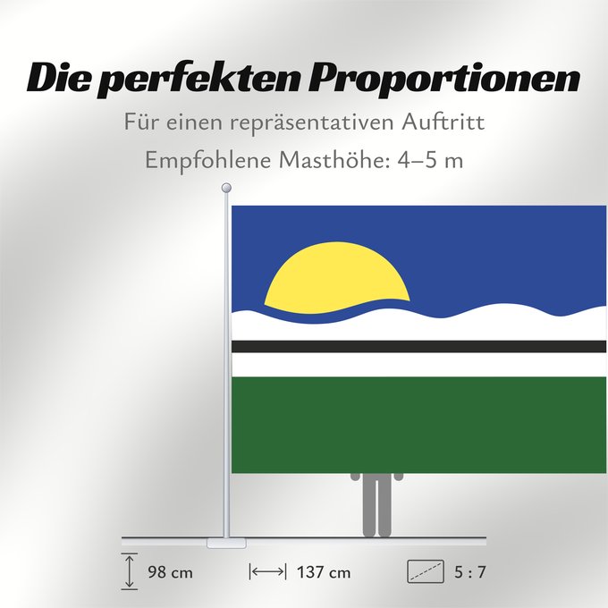 Proportionen der Flagge: Quissama RiodeJaneiro Brasil	Quissamã	Município de Quissamã no Estado do Rio de Janeiro