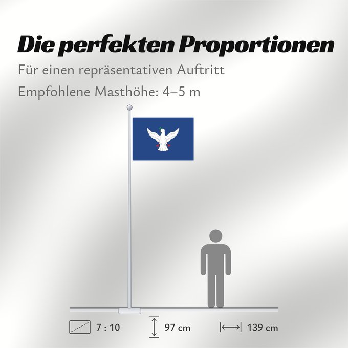 Proportionen der Flagge: Salvador