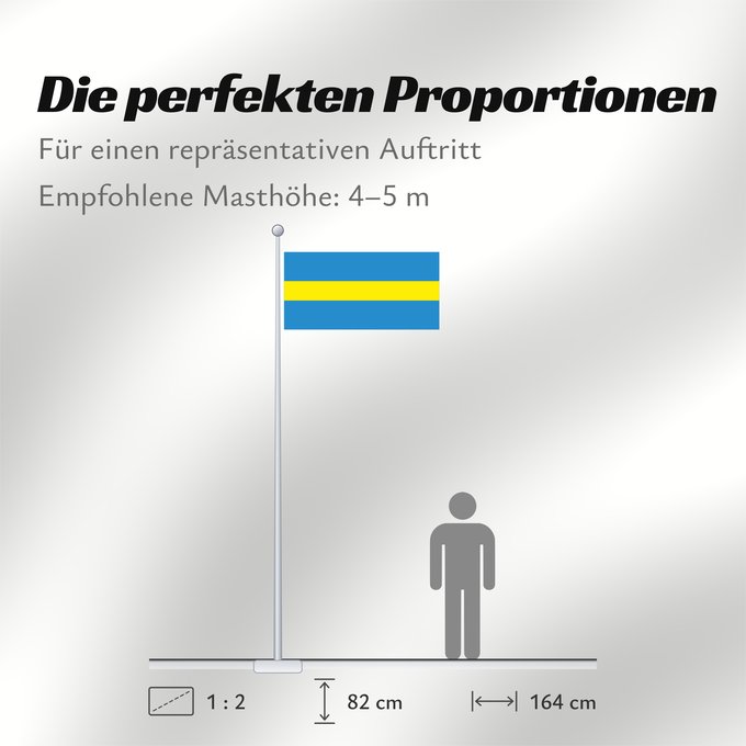 Proportionen der Flagge: Słaŭharad, Belarus Słaŭharad