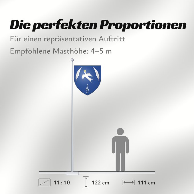 Proportionen der Flagge: Lise Thibault Arms