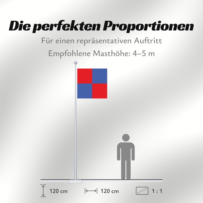 Proportionen der Flagge: Corserey Swiss municipality of Corserey Commune suisse de Chamoson, du canton de Fribourg
