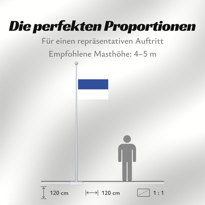 Proportionen der Flagge: Zug	Zug  Switzerland	Zug  Schweiz