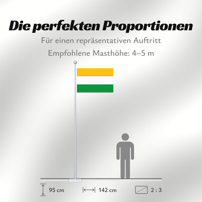 Proportionen der Flagge: Acacías  Meta	Acacías (Meta)	Municipio de Acacías  Meta