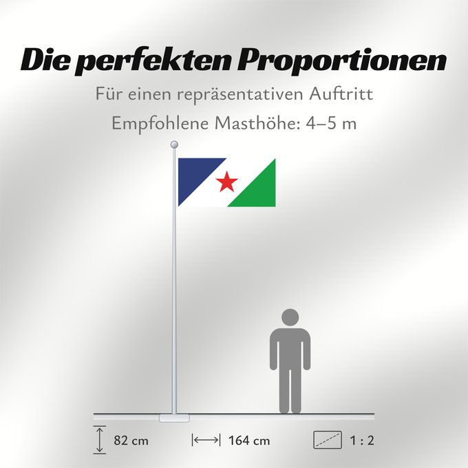 Proportionen der Flagge: Agua de Dios	Da Agua de Dios