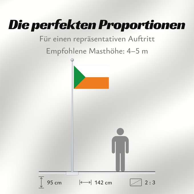 Proportionen der Flagge: Apartadó  Antioquia	Apartadó (Antioquia)	Municipio de Apartadó  Antioquia