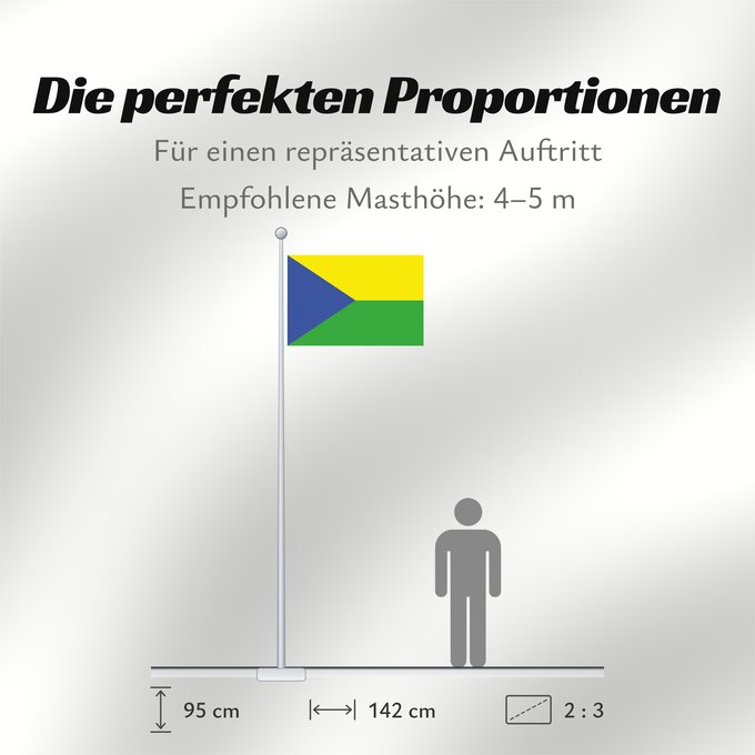 Proportionen der Flagge: Buenavista, Quindío