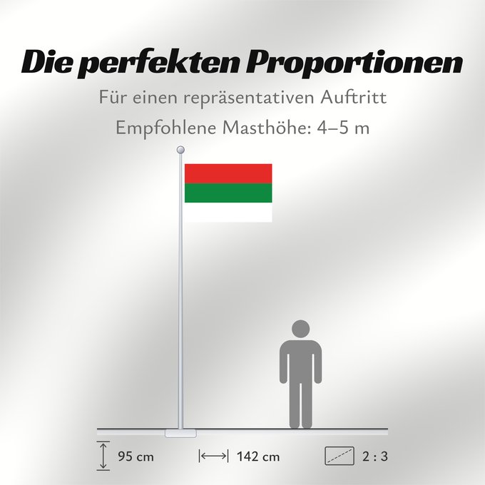 Proportionen der Flagge: Ipiales