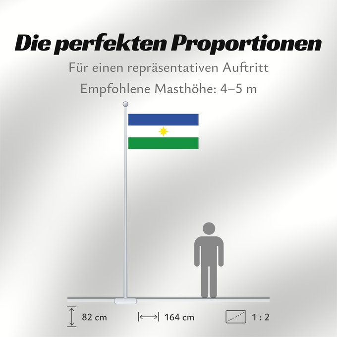 Proportionen der Flagge: La Estrella